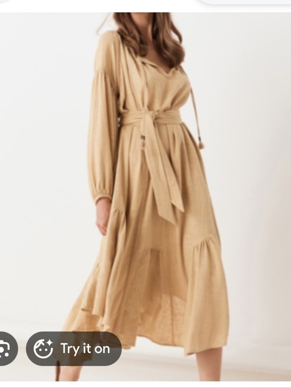 New Spell Honey Bella Midi Dress with Waist Tie